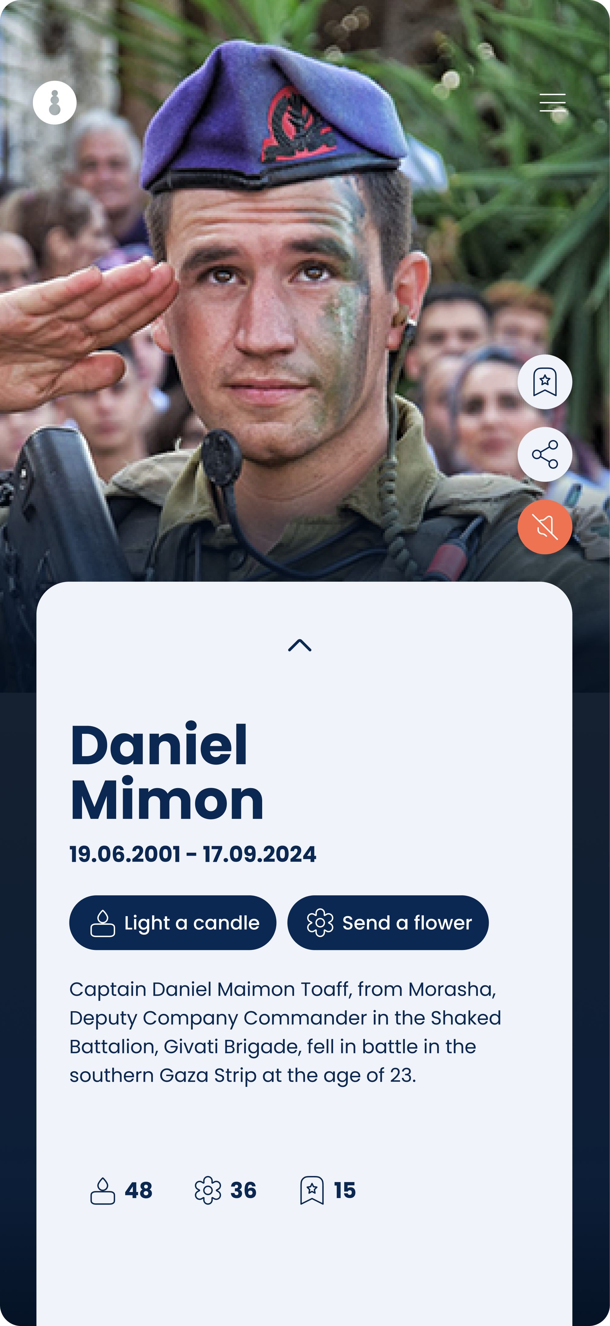 Remember — Memorial page